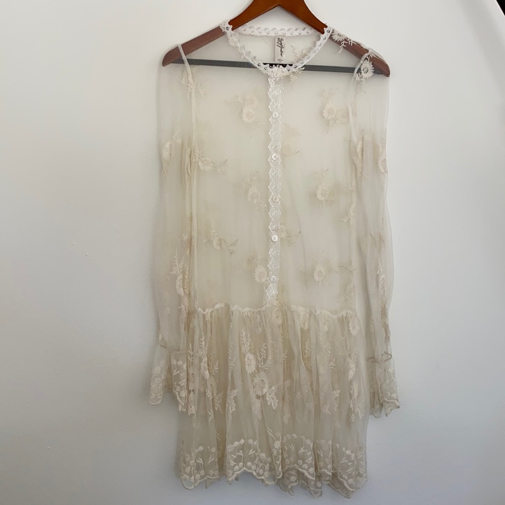 Sheer Lace Tunic